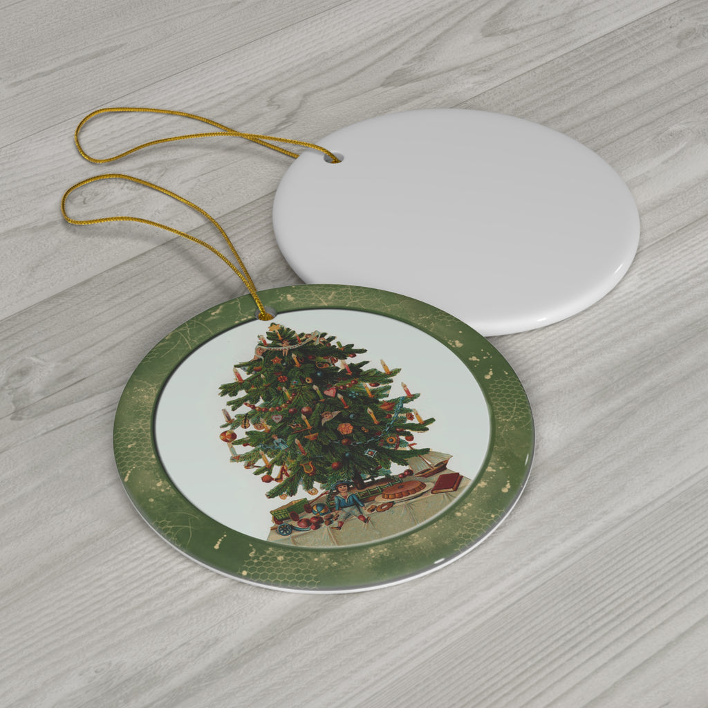 Christmas Tree Ceramic Disc Ornament         Item #6890957