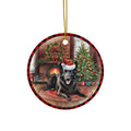 Ceramic Ornament - Belgian Sheepdog Christmas Dog       Item #1635614 - Buckshot's Bargain Barn