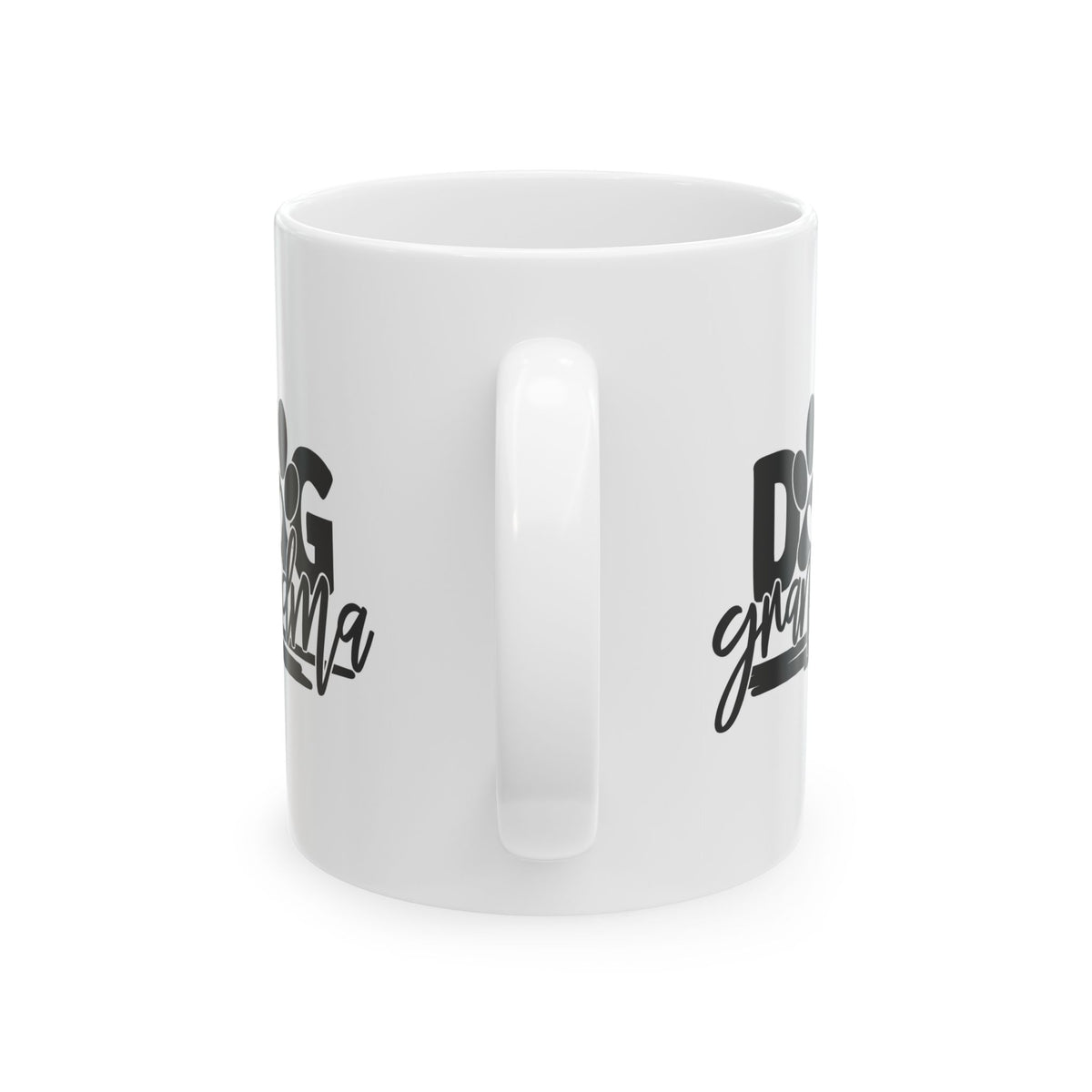 Dog Grandma Ceramic Mug — Cute Paw Print Coffee Cup for Pet Lovers 11oz    Item #7749347