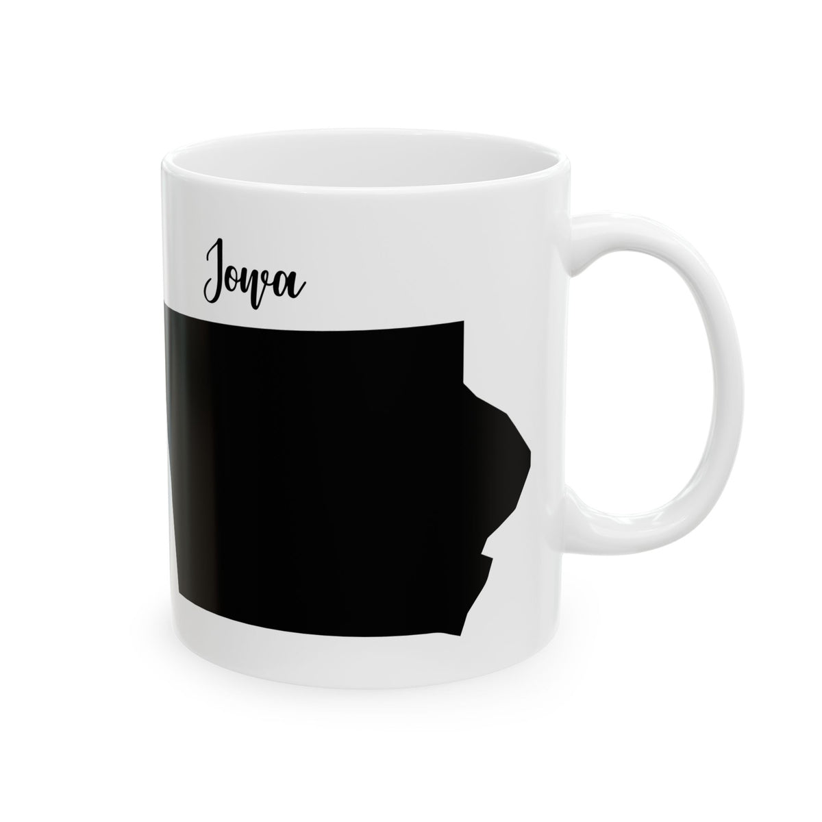 Iowa State Silhouette Ceramic Mug – 11oz    Item #24586