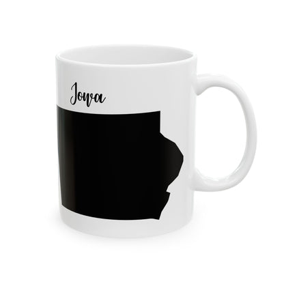 Iowa State Silhouette Ceramic Mug – 11oz    Item #24586