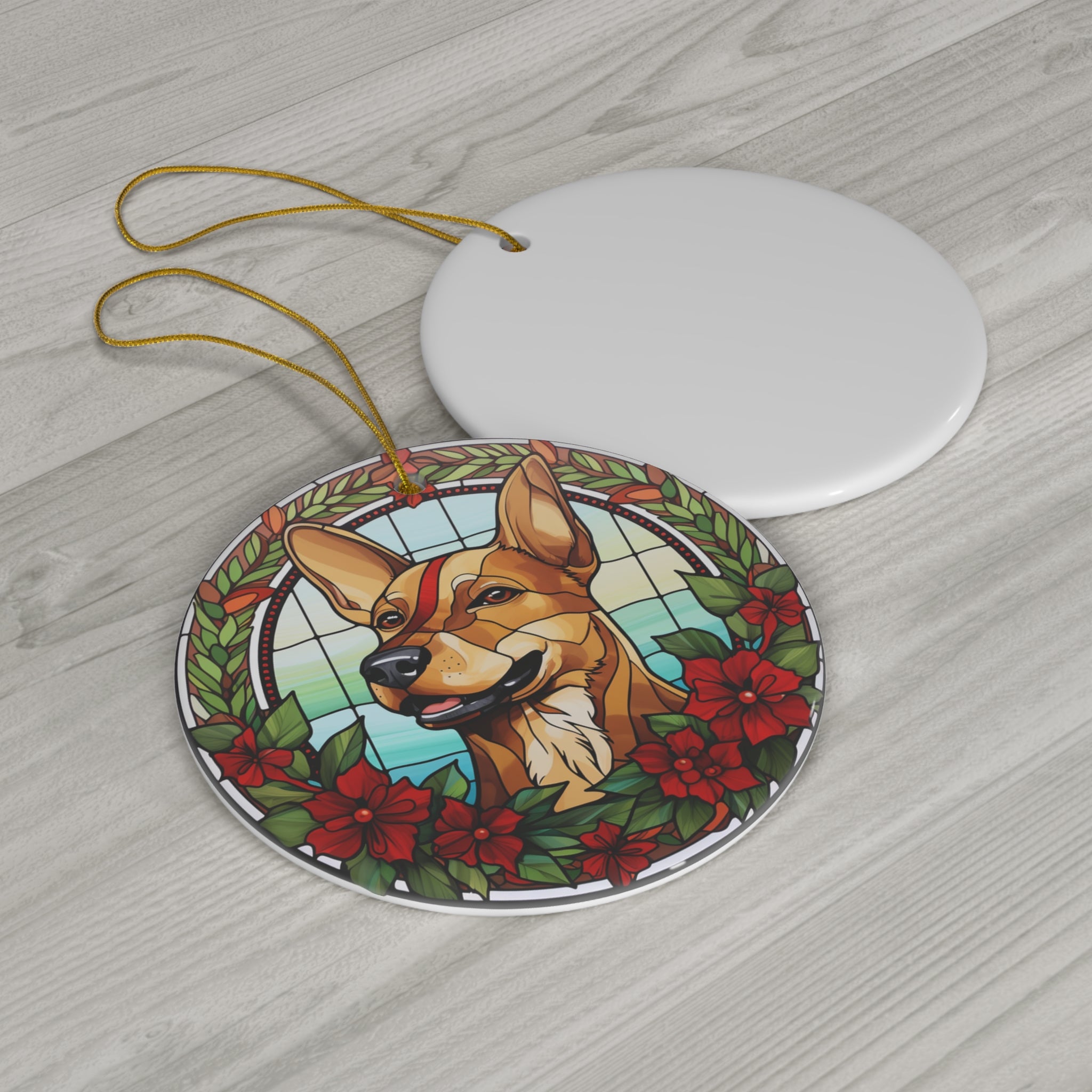 Christmas Dog Ceramic Ornament         Item #1277213 - Buckshot's Bargain Barn