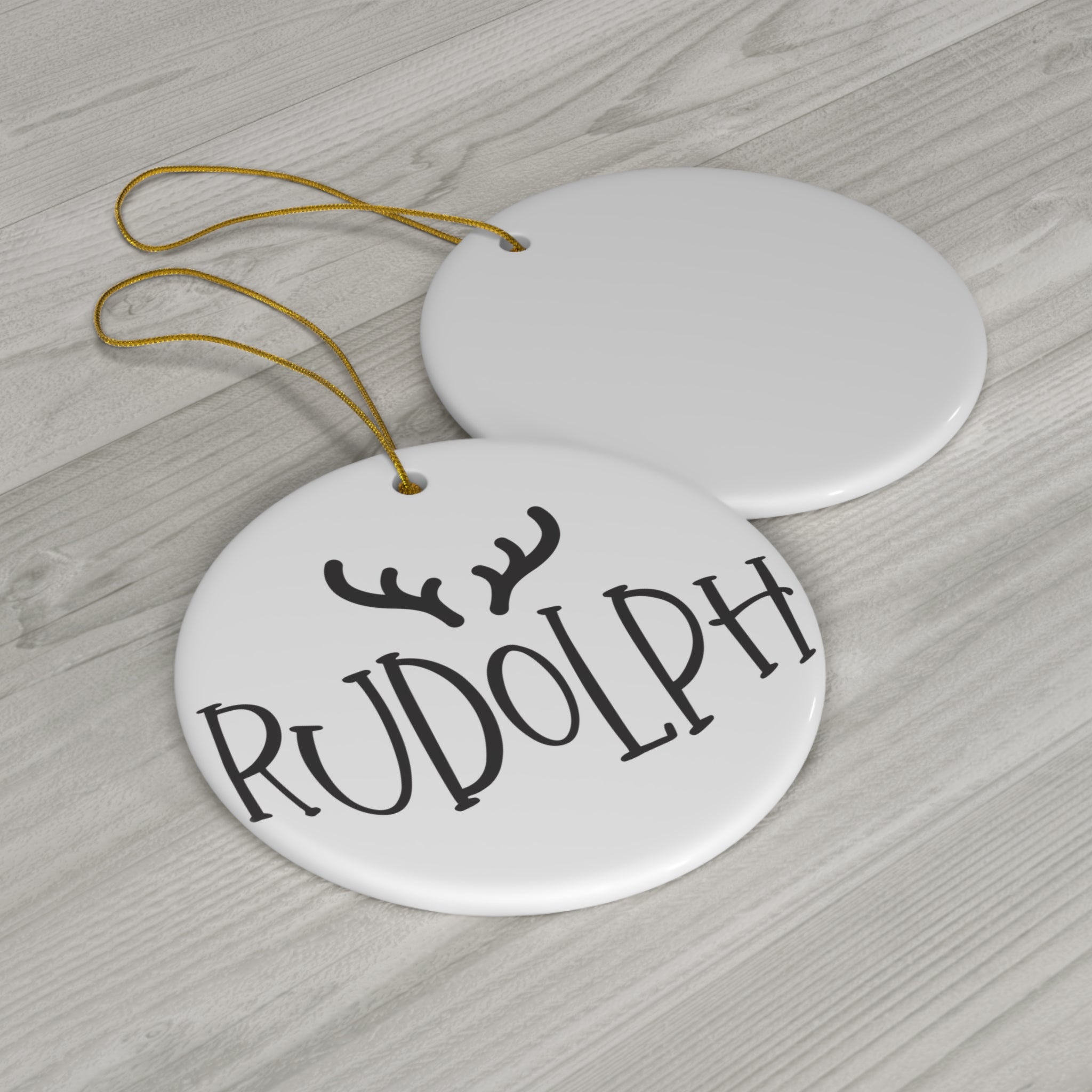 Rudolph Reindeer Ceramic Ornament      Item #9864488 - Buckshot's Bargain Barn