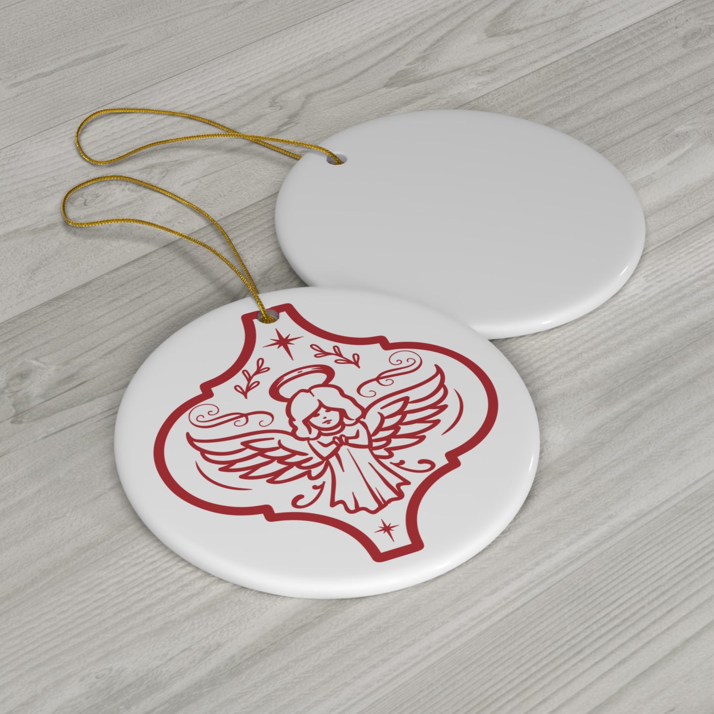 Angel Ceramic Disc Ornament         Item #9565194