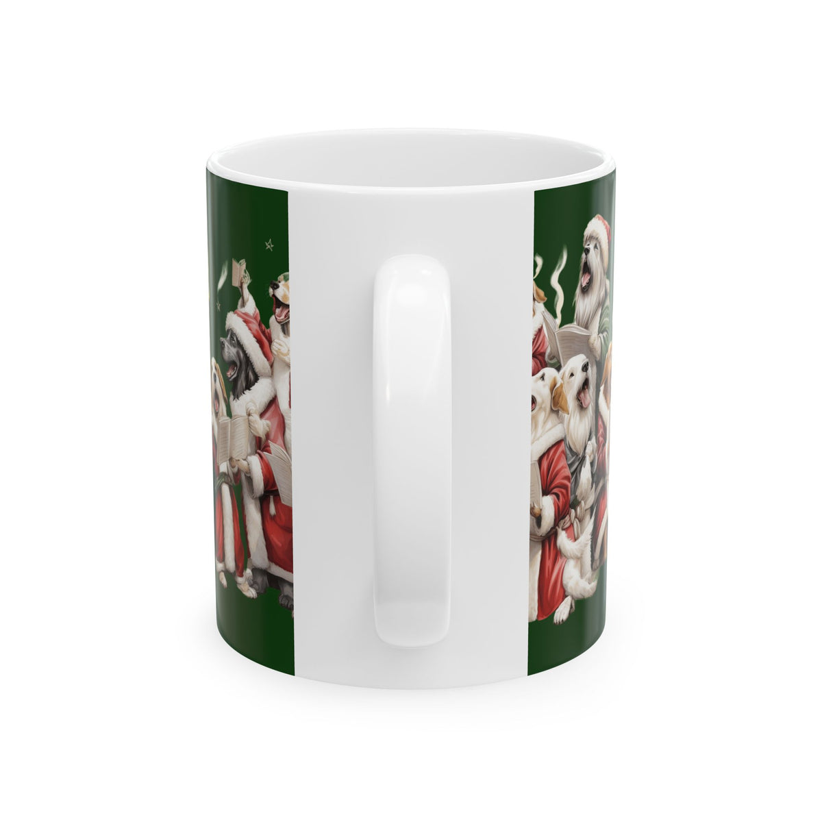 Christmas Singing Dogs Ceramic Mug 11oz   Item #20485