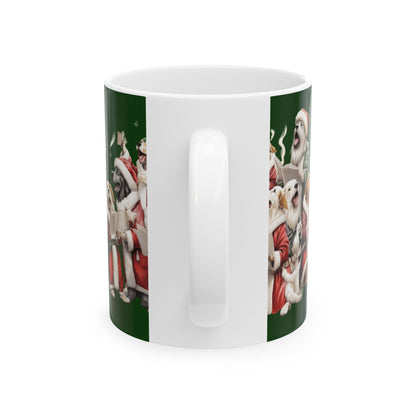 Christmas Singing Dogs Ceramic Mug 11oz   Item #20485