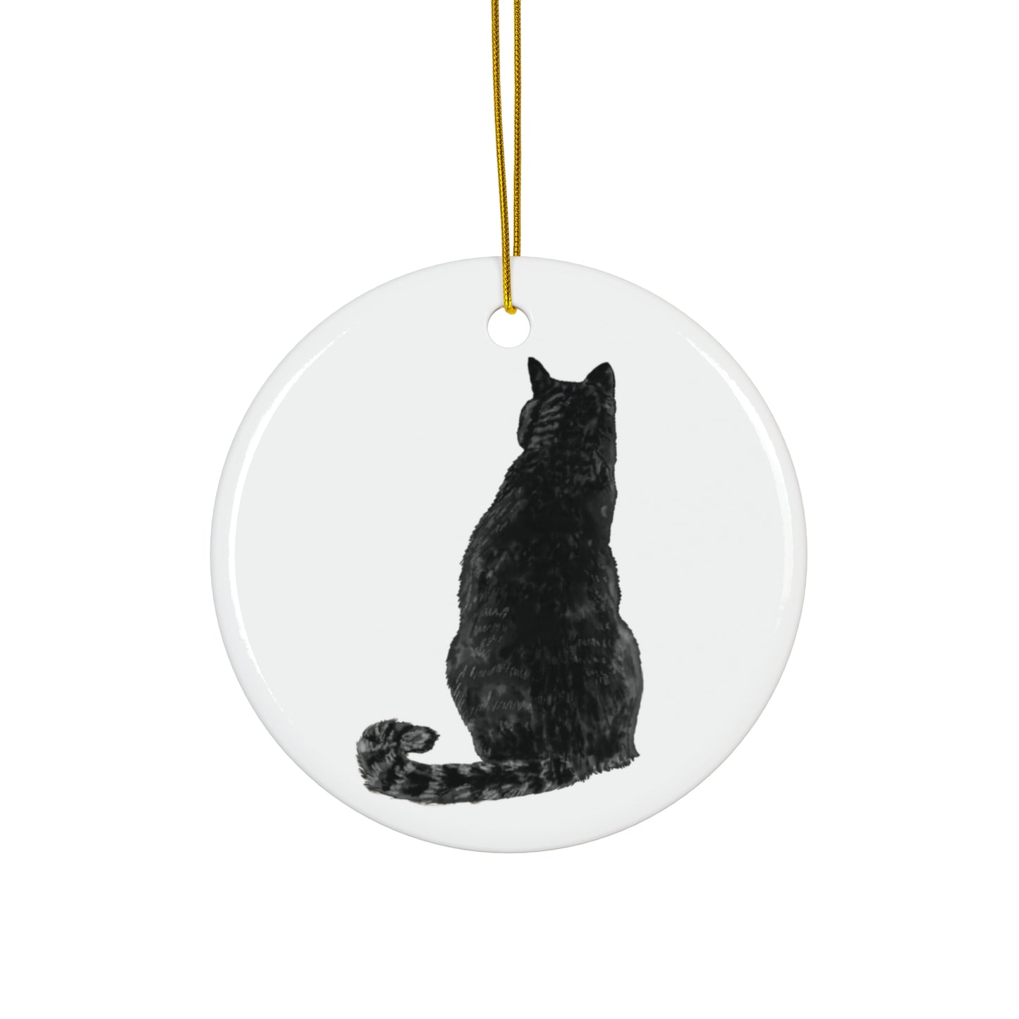 Cat Ceramic Disc Ornament         Item #5688226