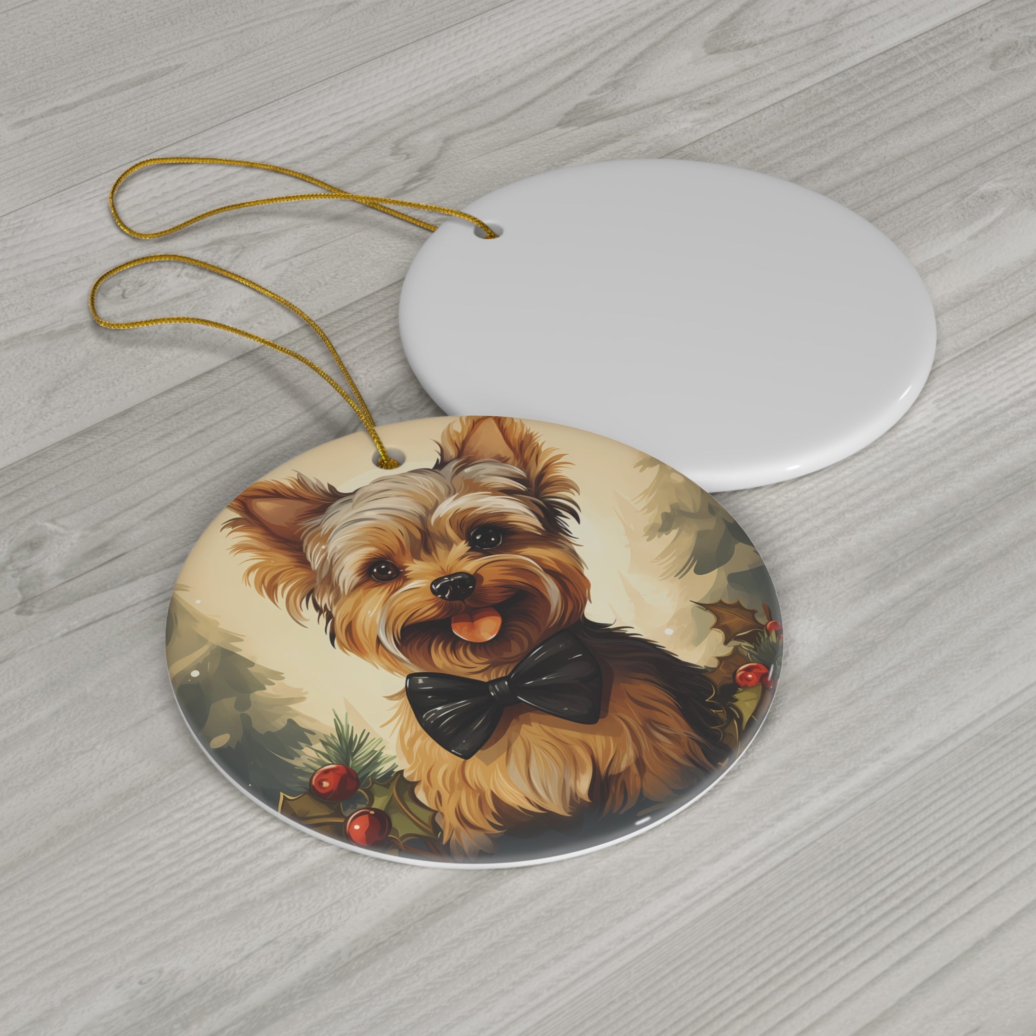 Dog Ceramic Disc Ornament          Item #2517168