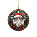 Santa Cat Ceramic Ornament         Item #1661159 - Buckshot's Bargain Barn