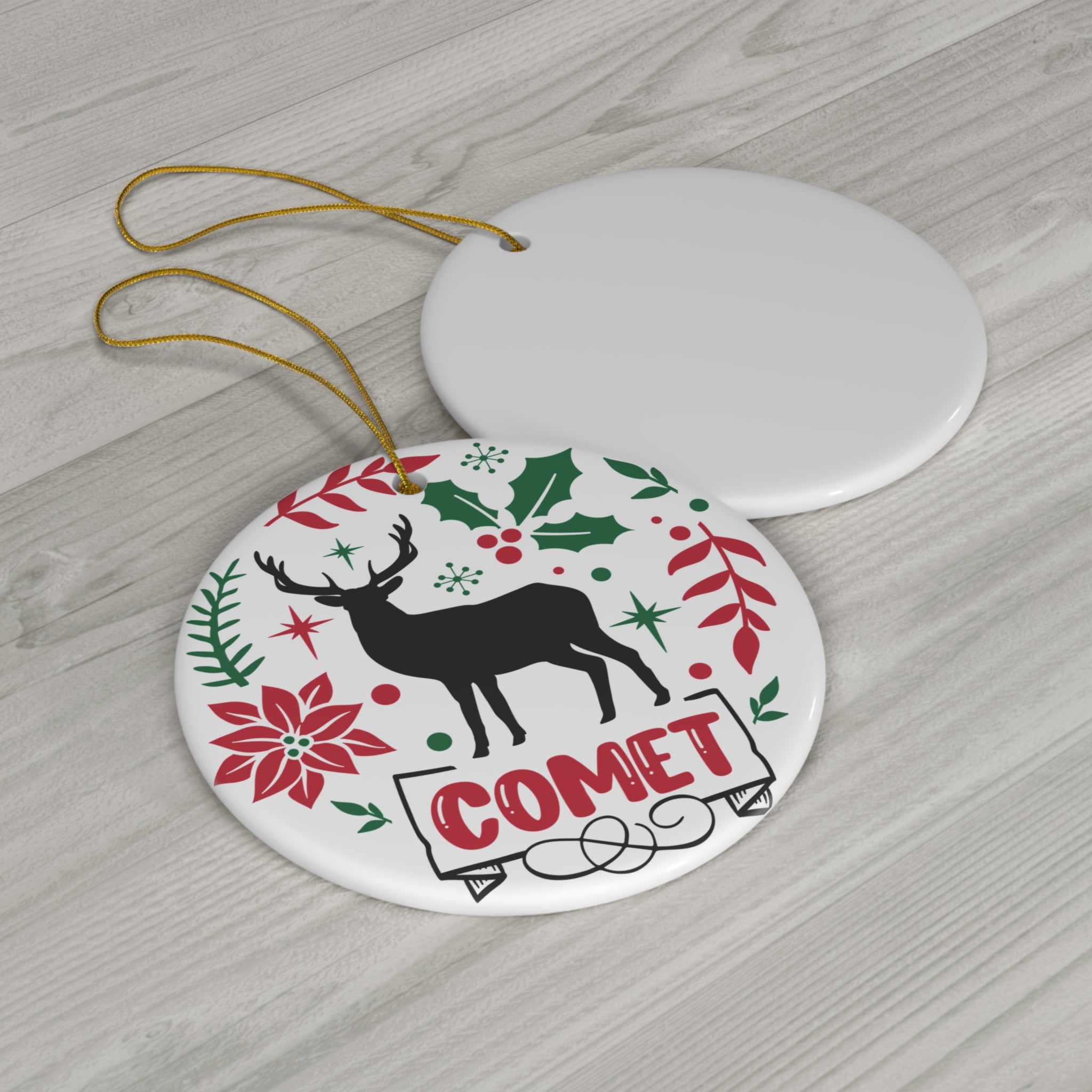 Comet Ceramic Disc Ornament         Item #4263058