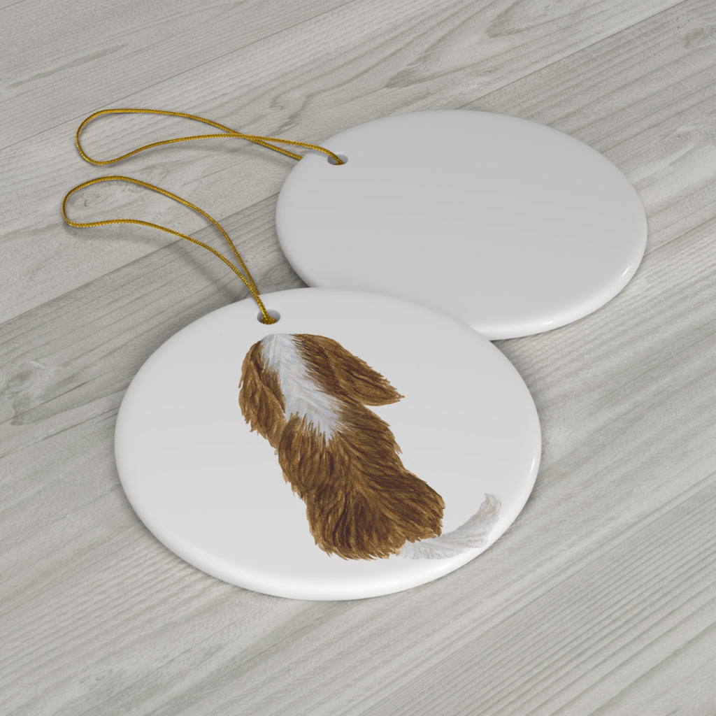 Dog Ceramic Disc Ornament         Item #215061