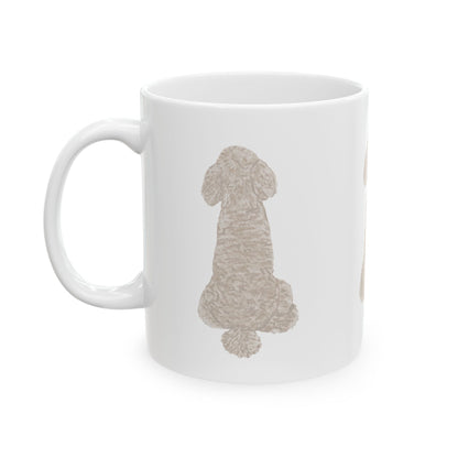 Dog Silhouette Mug – Back View Ceramic Coffee Cup 11oz    Item #658399