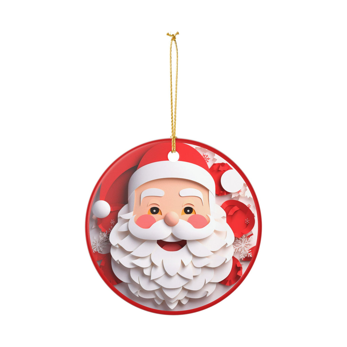 Santa Claus Christmas Ceramic Ornament   Item #955168