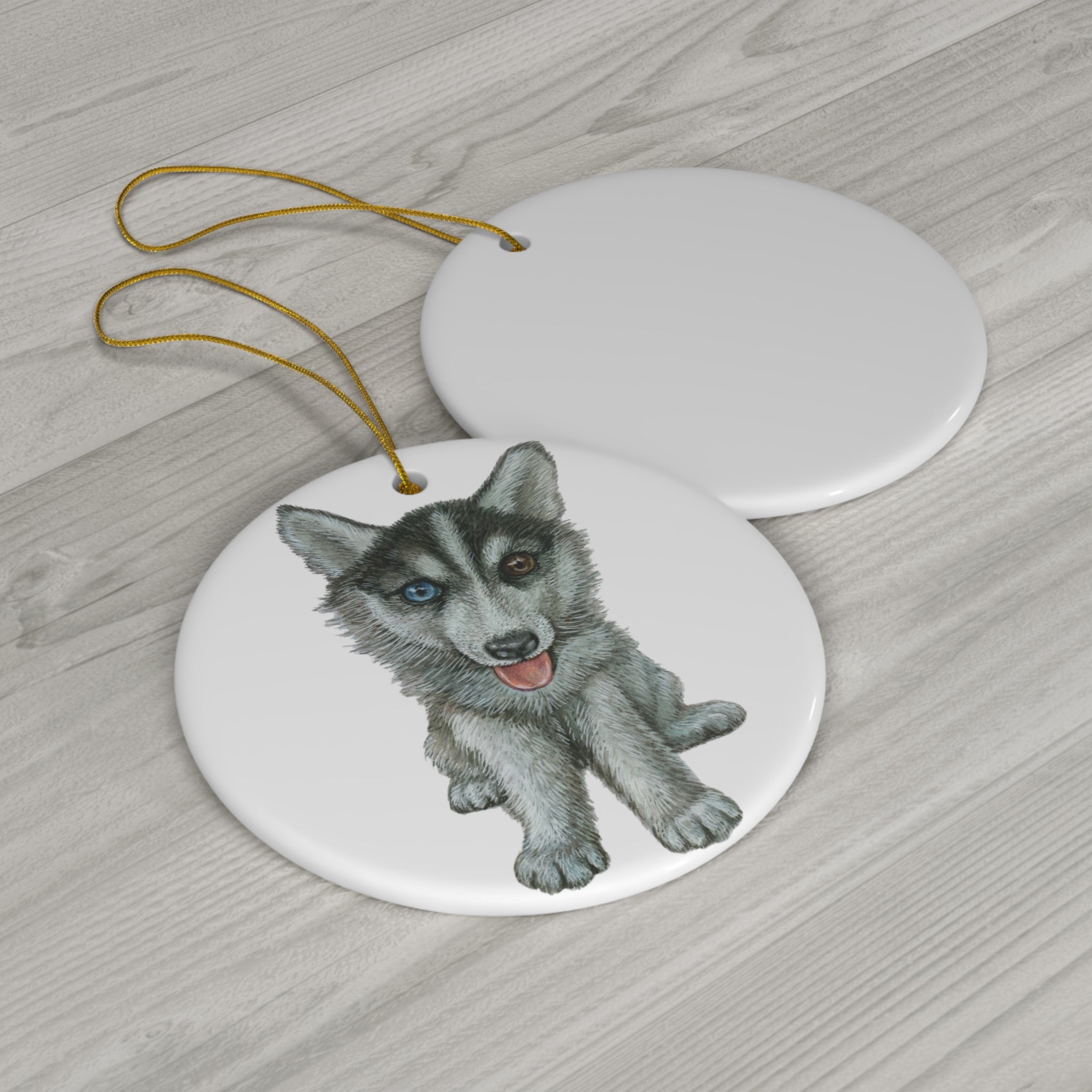 Dog Ceramic Disc Ornament       Item #4126143