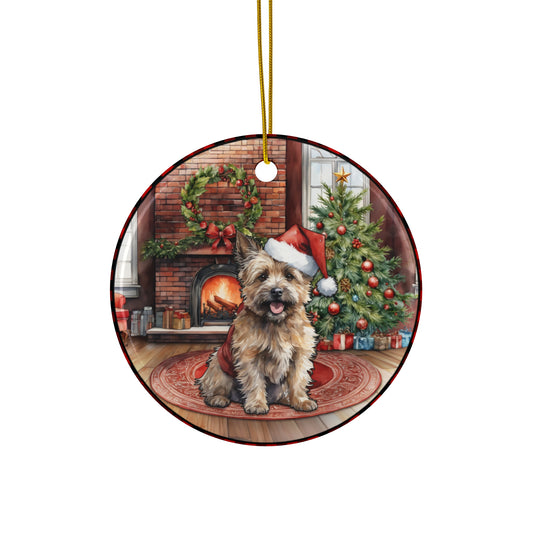 Ceramic Ornament - Cairn Terrier Christmas Dog       Item #9952692