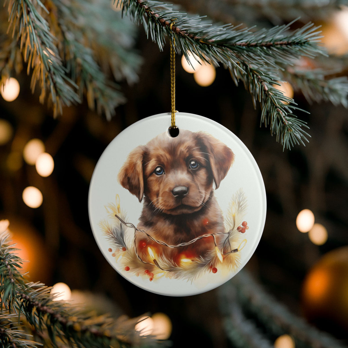 Adorable Puppy Christmas Ornament   Item #478816
