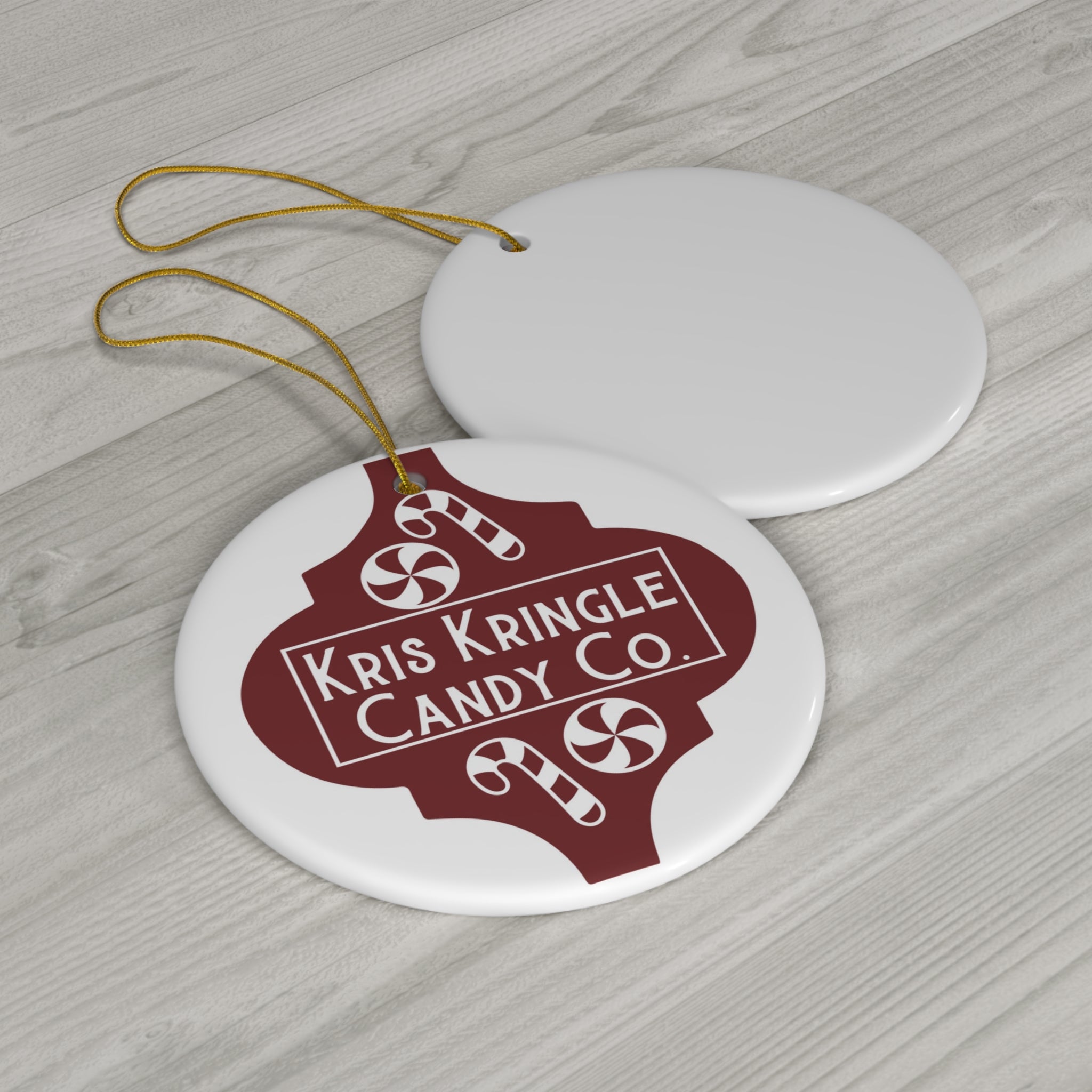 Kris Kringle Candle Co Ceramic Disc Ornament         Item #8387335