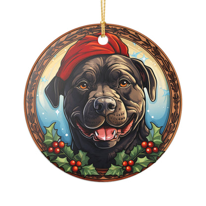 Cane Corso Dog Christmas Ceramic Ornament Item #68624