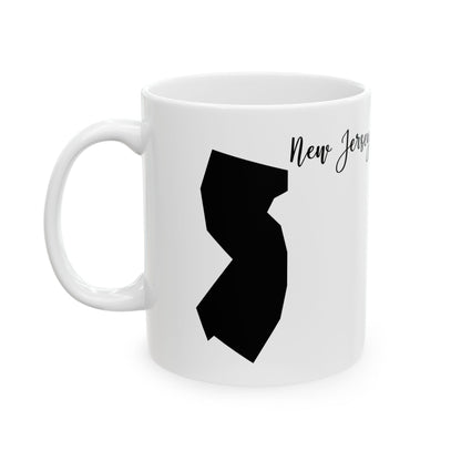 New Jersey State Silhouette Ceramic Mug – 11oz    Item #149904