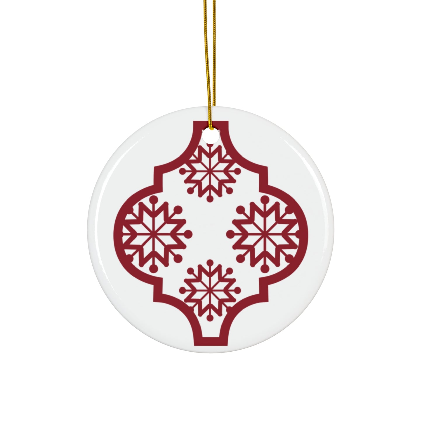 Arabesque Ceramic Disc Ornament      Item #801626