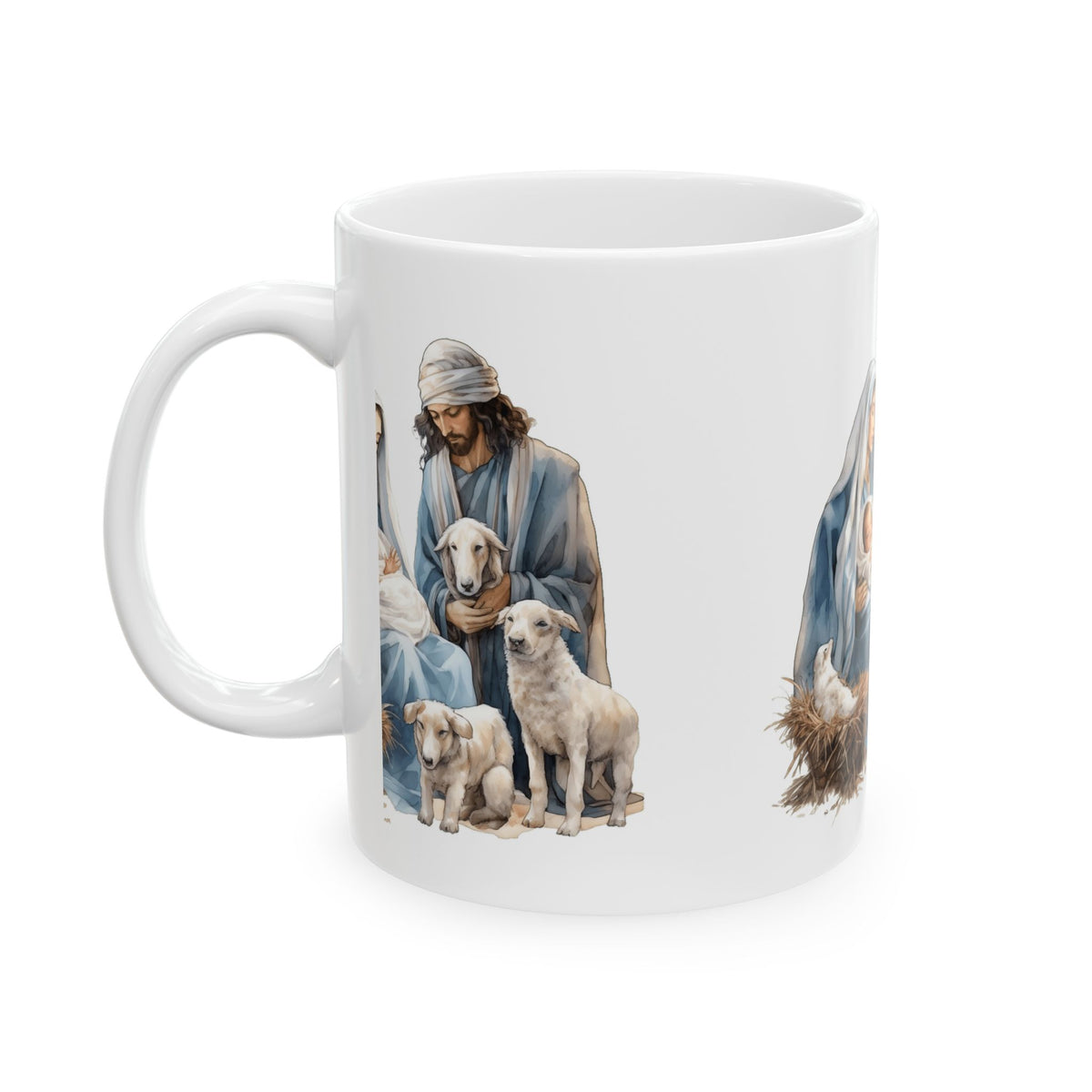 Nativity Mug - Holy Family Christmas Ceramic Coffee Cup 11oz   Item #442872