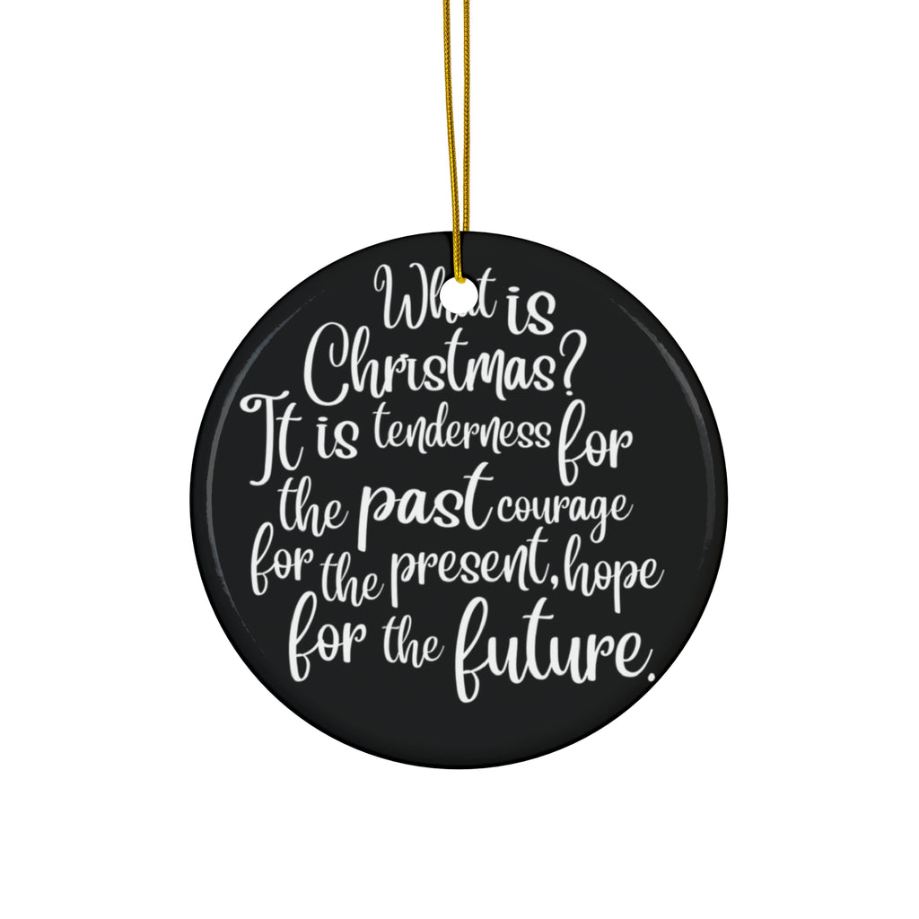 What Is Christmas Ceramic Disc Ornament      Item #14258