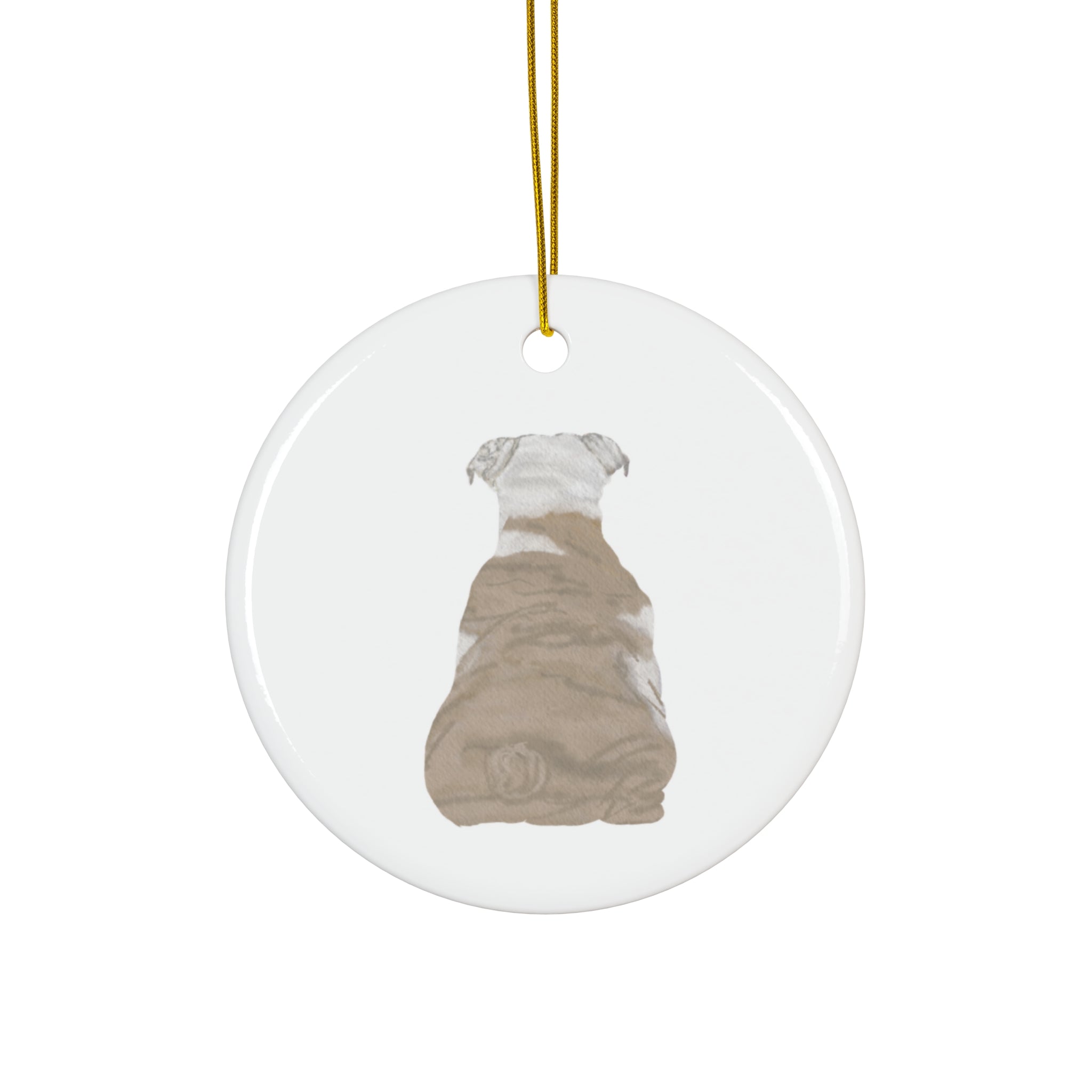 Dog Ceramic Disc Ornament        Item #6015296