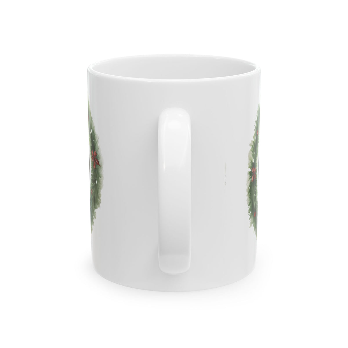 Dachshund Christmas Mug – Festive Wreath & Sweater Holiday Coffee Cup 11oz    Item #182928