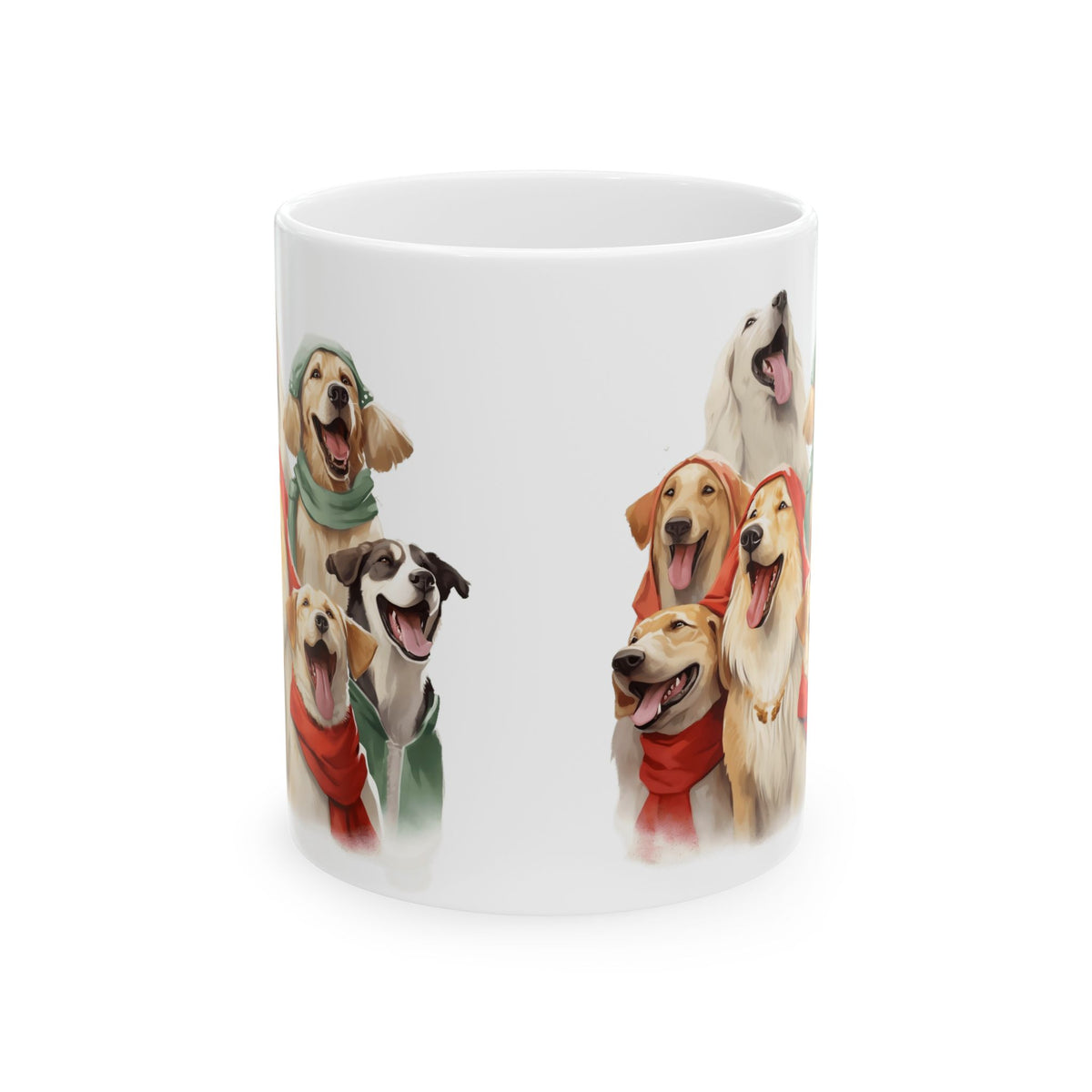 Colorful Dogs In Sweaters Ceramic Mug  11oz   Item #858109