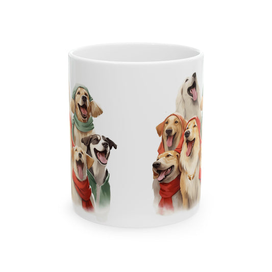 Colorful Dogs In Sweaters Ceramic Mug  11oz   Item #858109