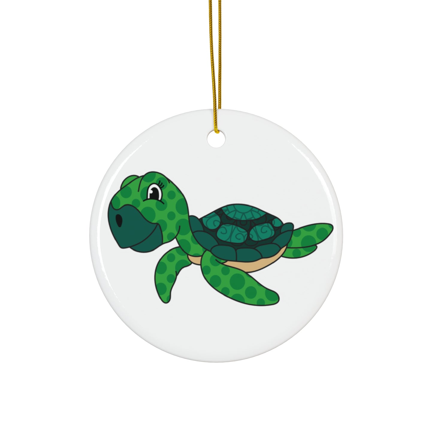 Sea Turtle Ceramic Disc Ornament     Item #643722