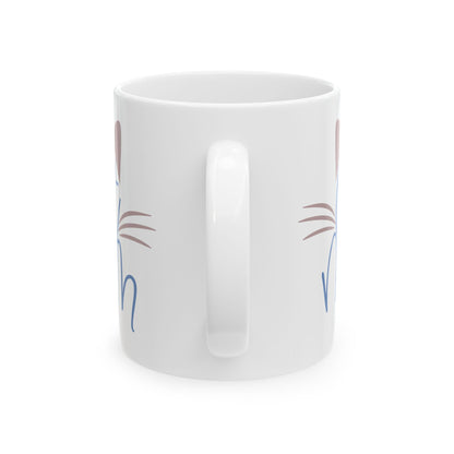 Coffee Lover Ceramic Mug – Cat Mom Design, 11oz    Item #166768