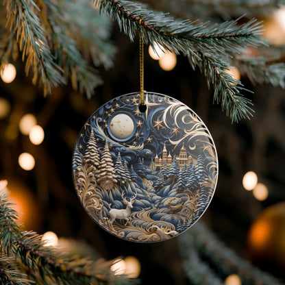Winter Wonderland Ceramic Ornament    Item #13283