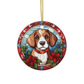 Christmas Dog Ceramic Ornament        Item #2312111 - Buckshot's Bargain Barn