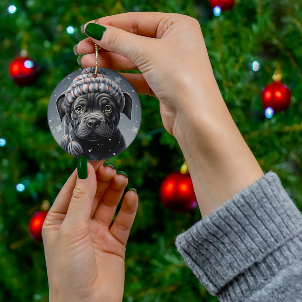 Dog Ceramic Disc Ornament           Item #6122223