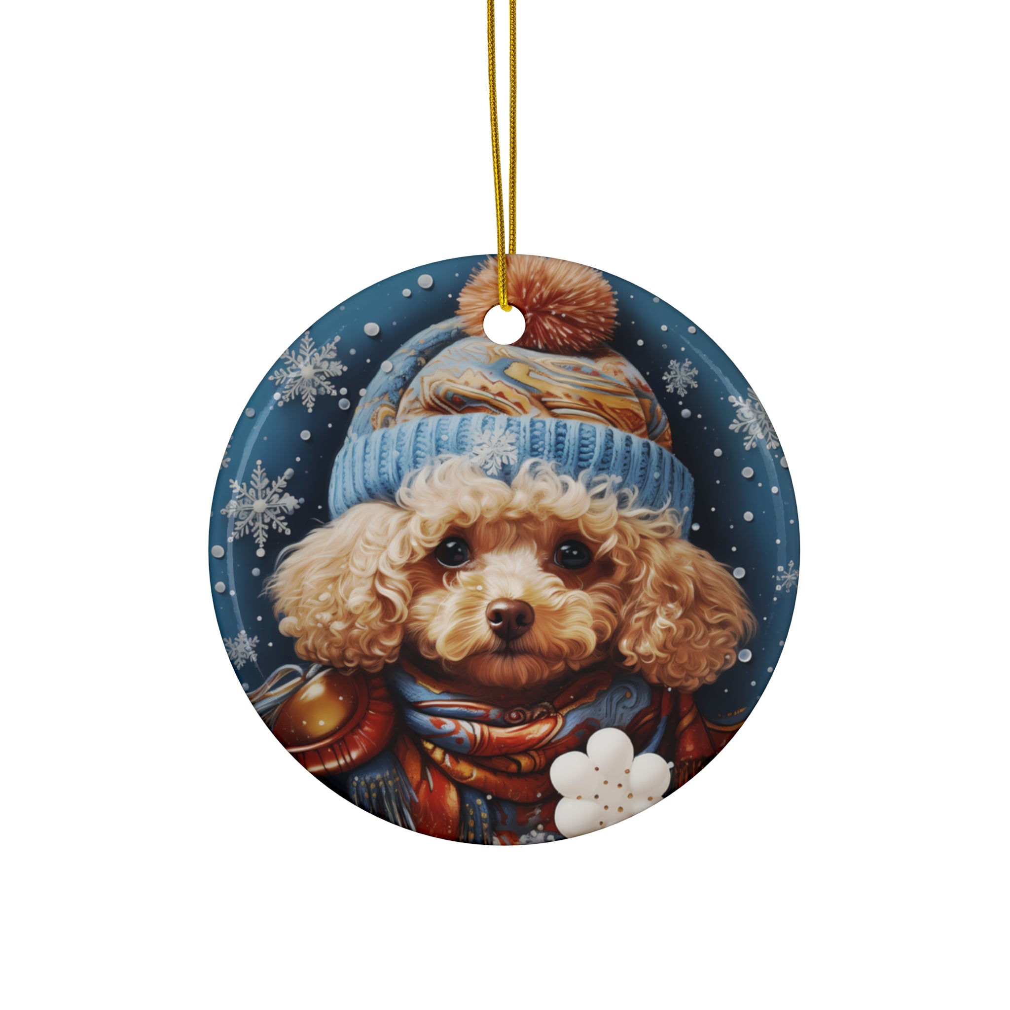 Dog Ceramic Disc Ornament           Item #1620712