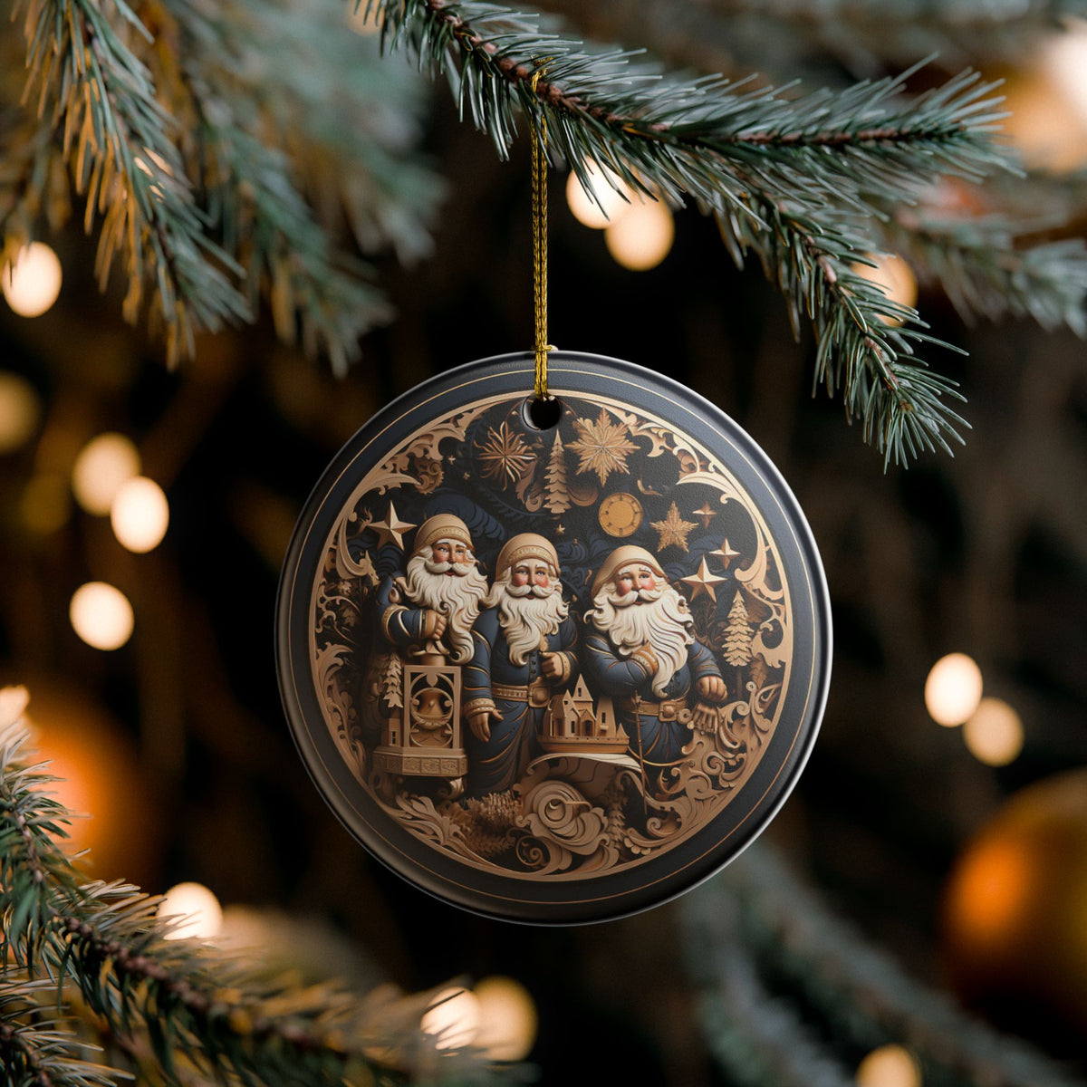 Vintage Santa Claus Christmas Ornament     Item #868501