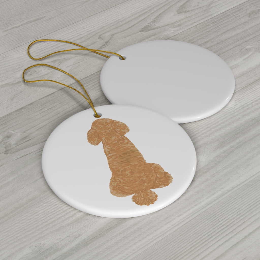 Dog Ceramic Disc Ornament        Item #7583587