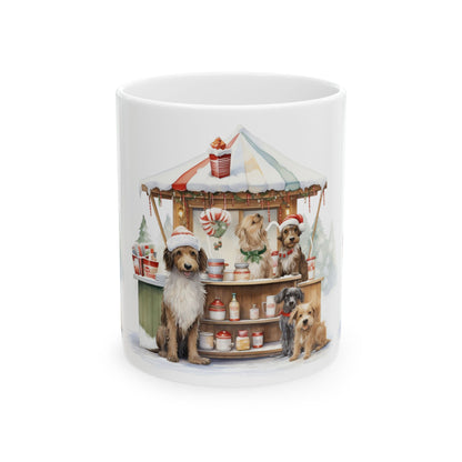 Christmas Dog Treat Stand Ceramic Mug 11oz   Item #259191