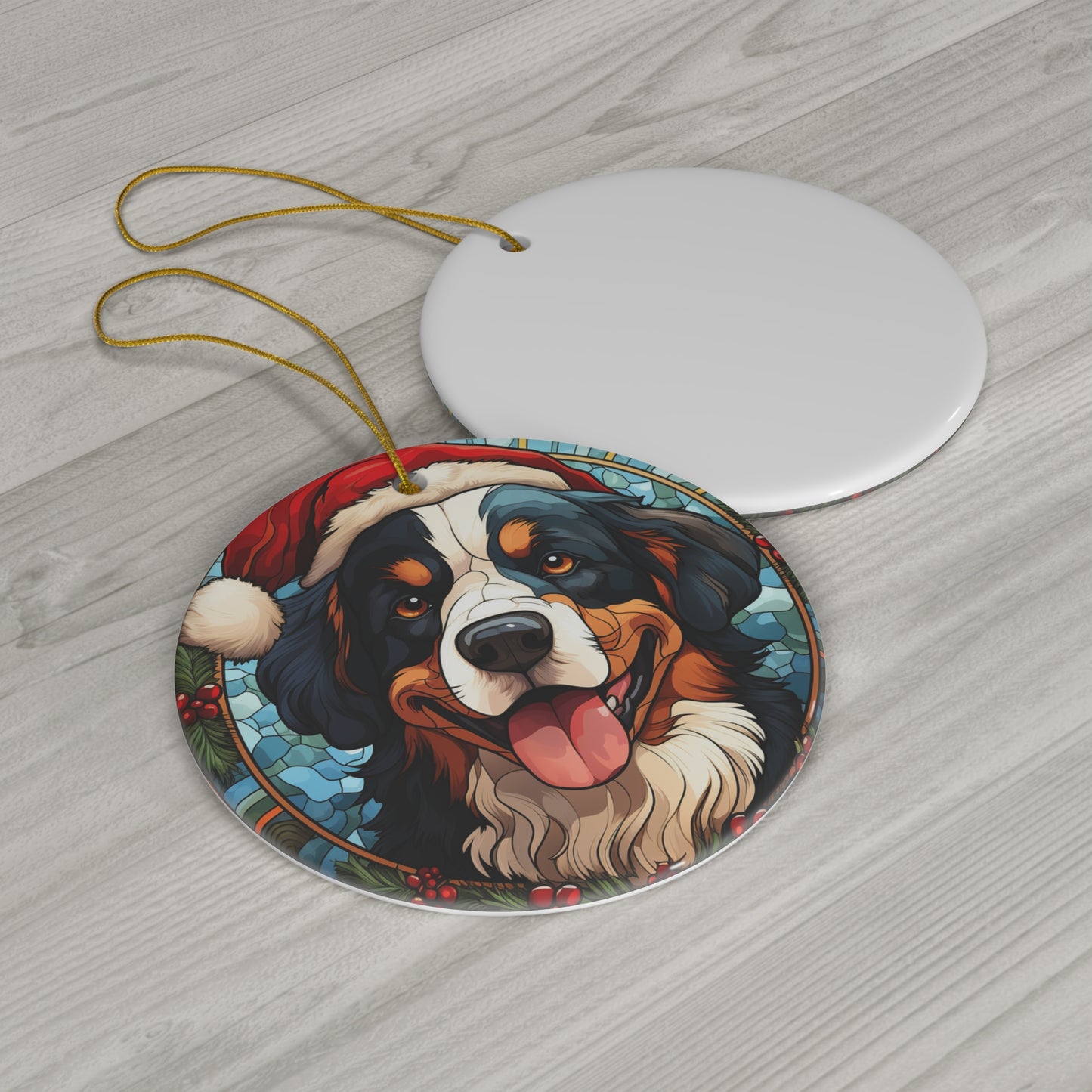 CERAMIC ORNAMENT - BERNESE MOUNTAIN DOG             Item #6115323