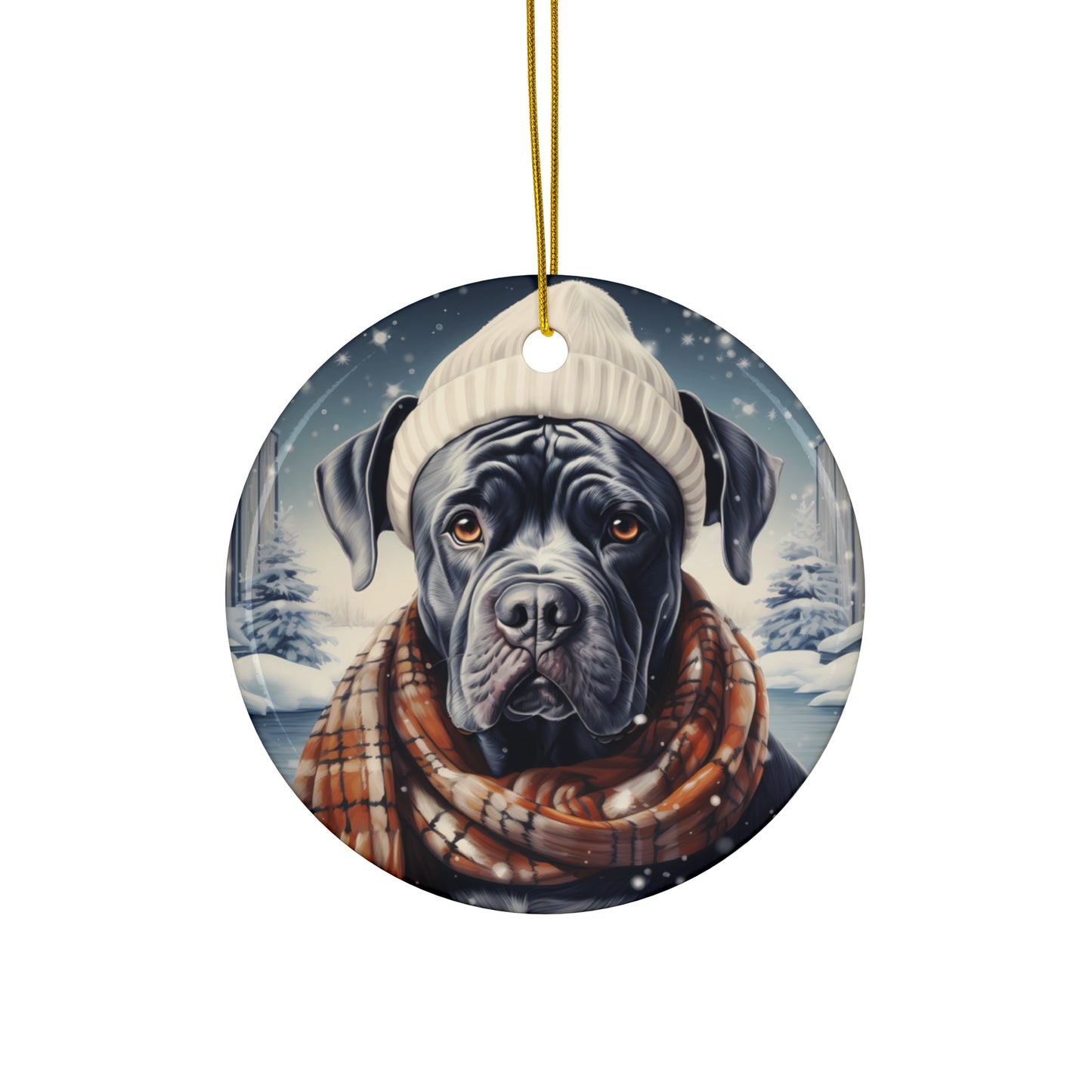 Dog Ceramic Disc Ornament           Item #5956212