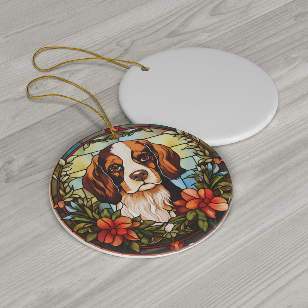 Christmas Dog Ceramic Ornament       Item #672194 - Buckshot's Bargain Barn