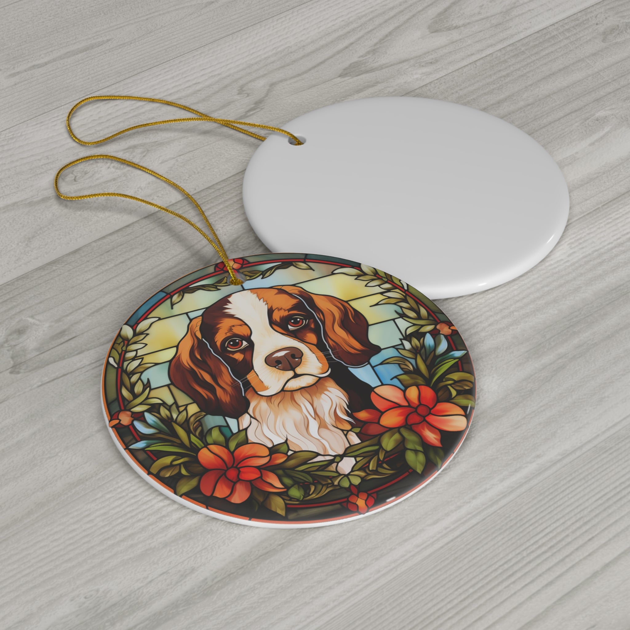 Christmas Dog Ceramic Ornament       Item #672194 - Buckshot's Bargain Barn