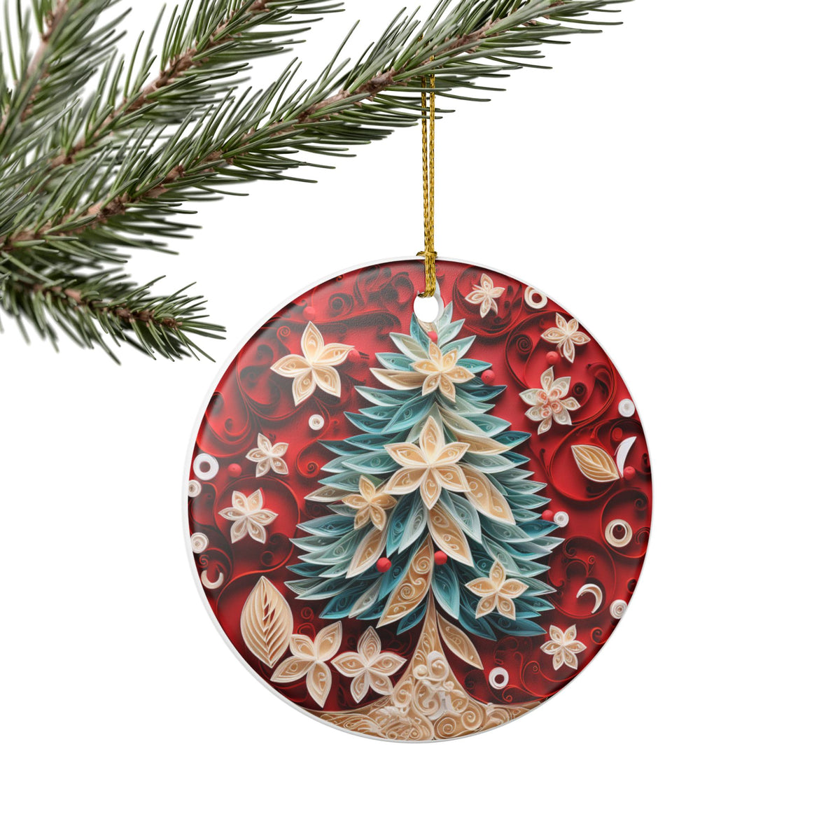 Christmas Tree Ceramic Ornament    Item #402989
