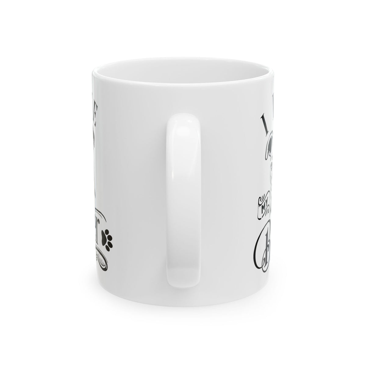 I Love My Boxer Dog Ceramic Mug — Cute Coffee Cup 11oz    Item #935862