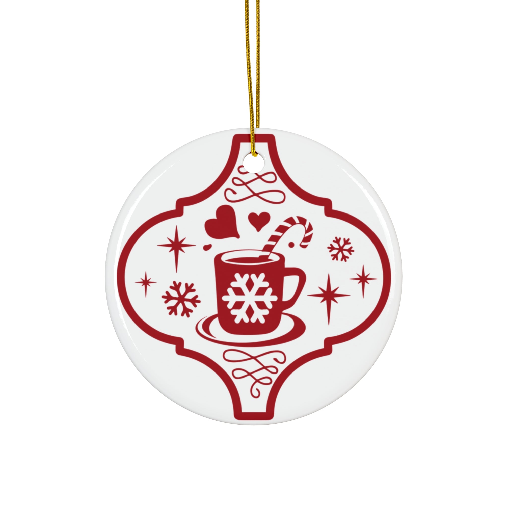 Christmas Mug Ceramic Disc Ornament          Item #3605932