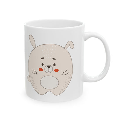 Cute Blushing Bunny Ceramic Mug - 11oz Item #87435