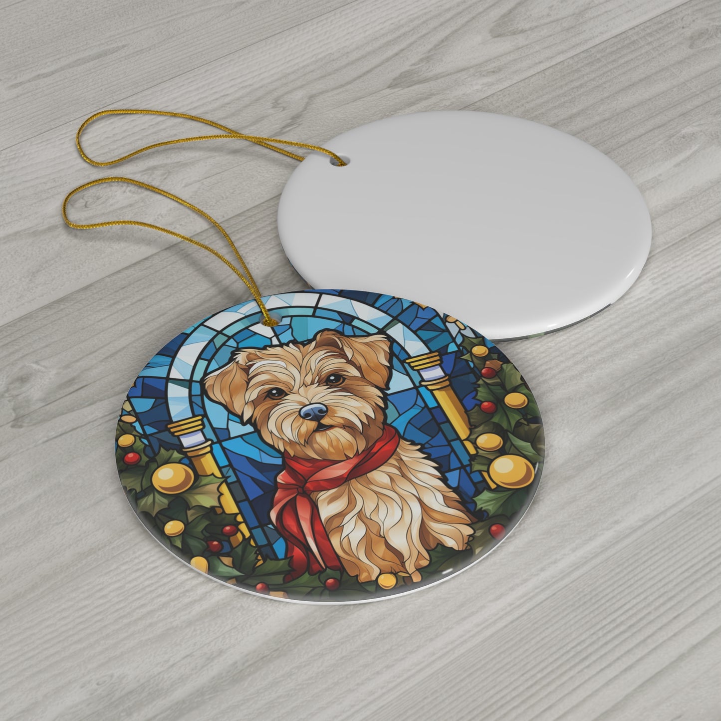 Ceramic Ornament - Christmas Dog     Item #1398496