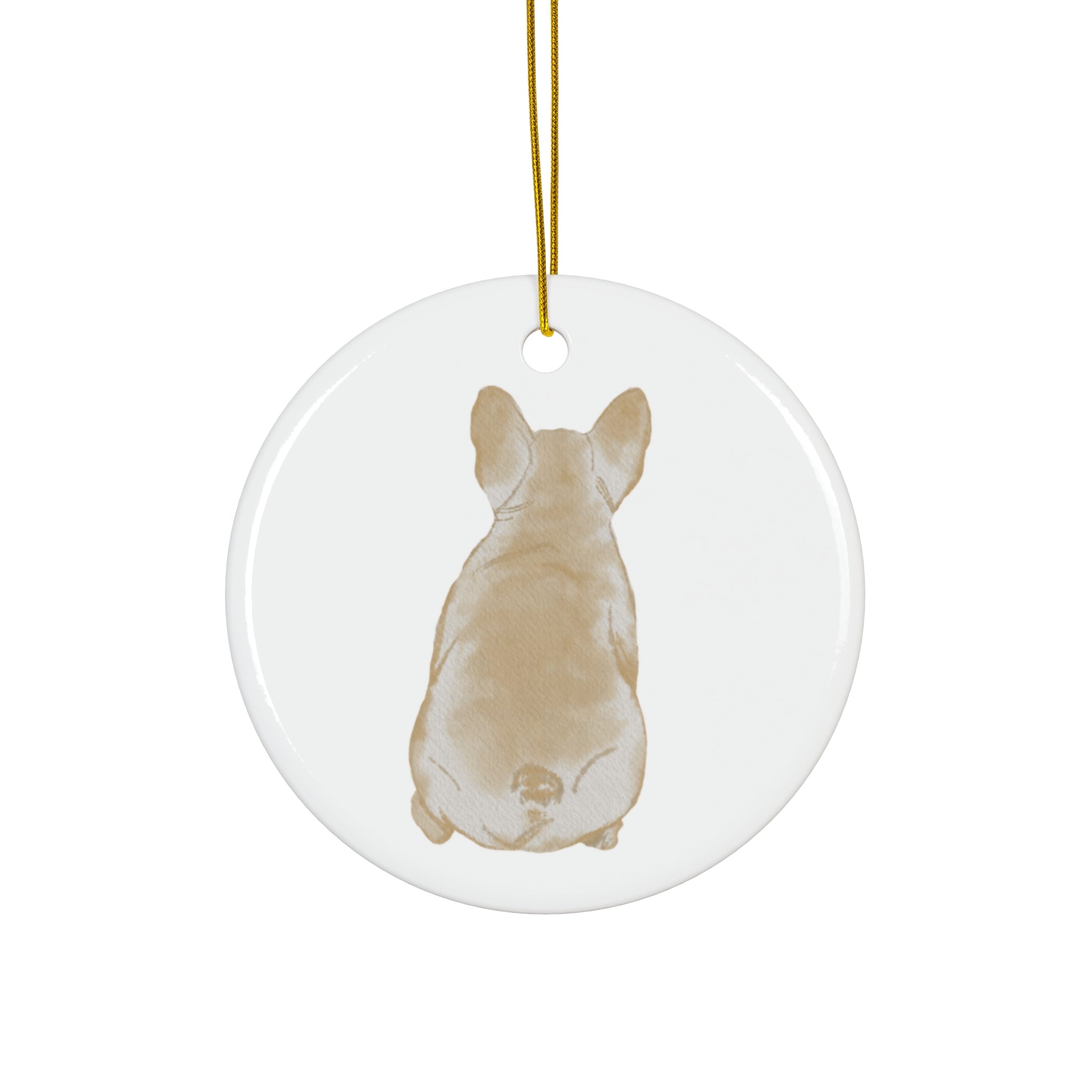 Dog Ceramic Disc Ornament          Item #8634104