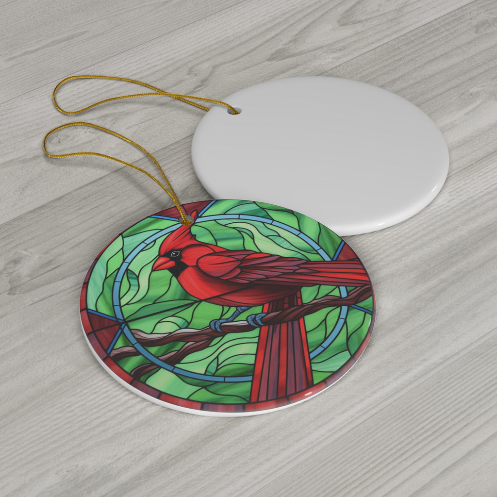 Christmas Cardinal Ceramic Ornament       Item #7443529 - Buckshot's Bargain Barn
